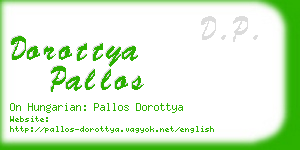 dorottya pallos business card